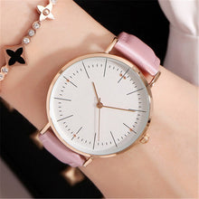 Load image into Gallery viewer, Luxury Simple Women's Watches Fashion Casual Motion Women Watch Ladies Quartz Leather Wristwatch Romantic Clock Montre Femme