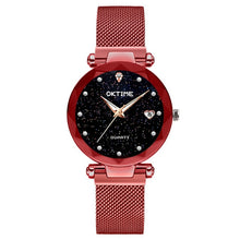 Load image into Gallery viewer, New Top Band Women's Wristwatch Noble Quartz Watch  Magnetic Strap Starry Round Dial Wrist Watches For Business Traveling