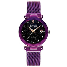 Load image into Gallery viewer, New Top Band Women's Wristwatch Noble Quartz Watch  Magnetic Strap Starry Round Dial Wrist Watches For Business Traveling