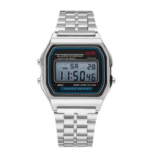 Load image into Gallery viewer, Ultra-thin F91w sports Children's electronic watches alarm children clock Stainless Steel strap men watch for kid boy girl gift