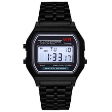 Load image into Gallery viewer, Ultra-thin F91w sports Children's electronic watches alarm children clock Stainless Steel strap men watch for kid boy girl gift
