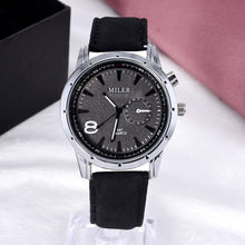 Load image into Gallery viewer, Miler Men Watches Top Brand Fashion Men's Leather Wrist watch Quartz Mens Watch Male Clock relogio masculino erkek kol saati