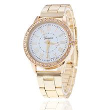 Load image into Gallery viewer, Geneva Watch Women Watches 2019 Luxury Gold Watch Stainless Steel Rhinestone Women's Watches Ladies Watch Clock Zegarek Damski