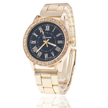 Load image into Gallery viewer, Geneva Watch Women Watches 2019 Luxury Gold Watch Stainless Steel Rhinestone Women's Watches Ladies Watch Clock Zegarek Damski