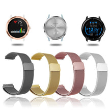 Load image into Gallery viewer, NEW 20mm Metal Watch Band Magnetic Strap For Garmin Vivoactive3 Accessoires/ Vivomove HR/Forerunner 645 Smart Bracelet Wrist