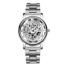 Load image into Gallery viewer, SOXY 2019 NEW Men Watches Skeleton Top Brand Luxury Business Watches Men's Stainless Steel Band Auto Date relogio masculino saat