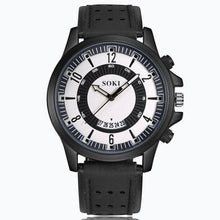 Load image into Gallery viewer, Men's watch Couple Leather Band Analog Quartz Round Business Wrist Watch Man watches mens 2019 relogios masculinos