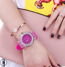 Load image into Gallery viewer, 2019 led Flash Luminous Watch Personality trends students lovers jellies woman men's watches 7 color light WristWatch best Gifts