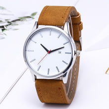 Load image into Gallery viewer, Men's Watch Men's Quartz Watch Sports Military Watch Leather Strap Men's Watch Calendar Complete Watch 2019 New