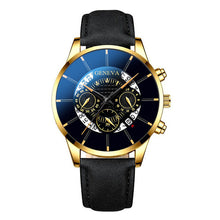Load image into Gallery viewer, New Trendy Men's Watch Leather Quartz Personality Creative Luxury Calendar Wrist Watch Male Simple Business Clock reloj hombre