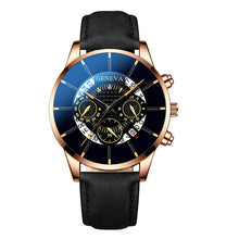 Load image into Gallery viewer, New Trendy Men's Watch Leather Quartz Personality Creative Luxury Calendar Wrist Watch Male Simple Business Clock reloj hombre