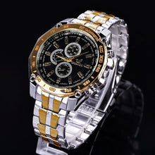 Load image into Gallery viewer, ORLANDO brand men watches Quartz silver-gold stainless steel men's wristwatch classic business dress men's watch Relogio