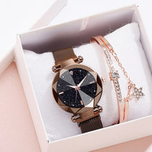 Load image into Gallery viewer, Starry Sky Luxury Women Watches And Bracelet Elegant Ladies Watches Women's Quartz Wristwatch Young Girl Watchproof Reloj Mujer