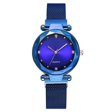 Load image into Gallery viewer, Temperament Women's Watches Ladies Milanese watch Wristband Quartz women's watch Magnetic buckle Montre femme Girls gift clock