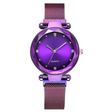 Load image into Gallery viewer, Temperament Women's Watches Ladies Milanese watch Wristband Quartz women's watch Magnetic buckle Montre femme Girls gift clock