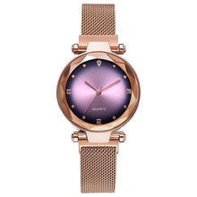 Load image into Gallery viewer, Temperament Women's Watches Ladies Milanese watch Wristband Quartz women's watch Magnetic buckle Montre femme Girls gift clock