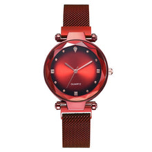 Load image into Gallery viewer, Temperament Women's Watches Ladies Milanese watch Wristband Quartz women's watch Magnetic buckle Montre femme Girls gift clock