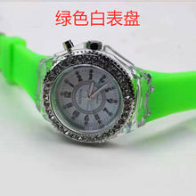 Load image into Gallery viewer, 2019 led Flash Luminous Watch Personality trends students lovers jellies woman men's watches 7 color light WristWatch best Gifts