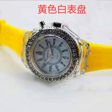 Load image into Gallery viewer, 2019 led Flash Luminous Watch Personality trends students lovers jellies woman men's watches 7 color light WristWatch best Gifts
