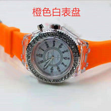 Load image into Gallery viewer, 2019 led Flash Luminous Watch Personality trends students lovers jellies woman men's watches 7 color light WristWatch best Gifts