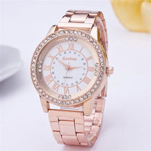 Load image into Gallery viewer, Luxury Crystal Women's Men's Crystal Rhinestone Stainless Steel Analog Quartz Wrist Watch Drop shipping wholesale Rose Gold