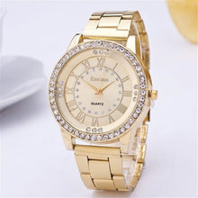 Load image into Gallery viewer, Luxury Crystal Women's Men's Crystal Rhinestone Stainless Steel Analog Quartz Wrist Watch Drop shipping wholesale Rose Gold