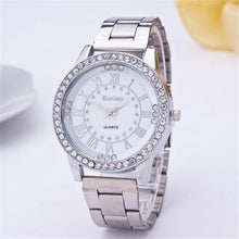 Load image into Gallery viewer, Luxury Crystal Women's Men's Crystal Rhinestone Stainless Steel Analog Quartz Wrist Watch Drop shipping wholesale Rose Gold