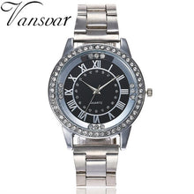 Load image into Gallery viewer, Luxury Crystal Women's Men's Crystal Rhinestone Stainless Steel Analog Quartz Wrist Watch Drop shipping wholesale Rose Gold