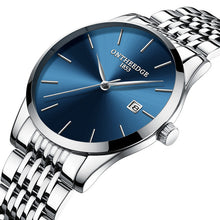 Load image into Gallery viewer, casual men watch ONTHEEDGE brand mens wristwatches luxury gold stainless steel man watches waterproof calendar men's watch