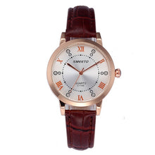 Load image into Gallery viewer, New Fashion Roman Numerals Watches Women Luxury Brand Leather Strap Watches Ladies Quartz Dress WristWatches Clock Reloj Mujer#S