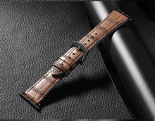 Load image into Gallery viewer, Strap voor apple watch band Echt leer loop 42mm 38mm horlogeband voor iwatch 44mm 40mm 5/ 4/3/2/1 armband accessoires