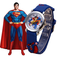 Load image into Gallery viewer, Children's Watches 3D Superman Cartoon Watch Casual Boys Sports Quartz Watches Kids Wristwatch Clock relogio montre enfant saat