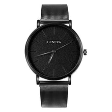Load image into Gallery viewer, GENEVA Ultra-thin Women's Watch Business Watch Women Luxury Saat Rose Gold Mesh Stainless Steel Women's Watches Female Clock
