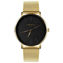 Load image into Gallery viewer, GENEVA Ultra-thin Women's Watch Business Watch Women Luxury Saat Rose Gold Mesh Stainless Steel Women's Watches Female Clock