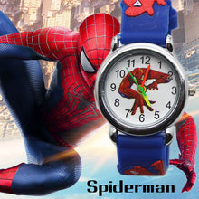 Load image into Gallery viewer, 3D Spiderman Children's Watches For Boys Girls Clock Kids Watch Superhero Spider Man Silicone Children Watch Baby Birthday Gift