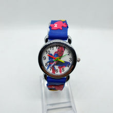 Load image into Gallery viewer, 3D Spiderman Children's Watches For Boys Girls Clock Kids Watch Superhero Spider Man Silicone Children Watch Baby Birthday Gift