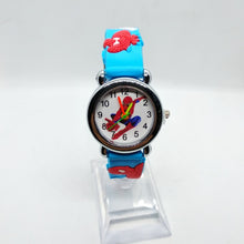 Load image into Gallery viewer, 3D Spiderman Children's Watches For Boys Girls Clock Kids Watch Superhero Spider Man Silicone Children Watch Baby Birthday Gift