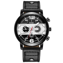 Load image into Gallery viewer, Men's watch Couple Leather Band Analog Quartz Round Business Wrist Watch Man watches mens 2019 relogios masculinos