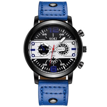 Load image into Gallery viewer, Men's watch Couple Leather Band Analog Quartz Round Business Wrist Watch Man watches mens 2019 relogios masculinos
