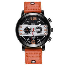 Load image into Gallery viewer, Men's watch Couple Leather Band Analog Quartz Round Business Wrist Watch Man watches mens 2019 relogios masculinos
