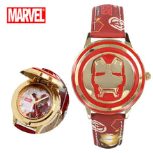 Load image into Gallery viewer, Avengers Alliance Animation Cartoon Boys and Children's Watches Iron Man Overturned Tuhaojin Waterproof Watches