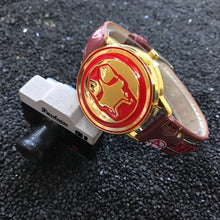 Load image into Gallery viewer, Avengers Alliance Animation Cartoon Boys and Children's Watches Iron Man Overturned Tuhaojin Waterproof Watches