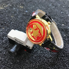 Load image into Gallery viewer, Avengers Alliance Animation Cartoon Boys and Children's Watches Iron Man Overturned Tuhaojin Waterproof Watches