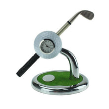 Load image into Gallery viewer, CRESTGOLF Golf Gift Golf Ball Design Pen Holder Desktop With a Mini Club Shape Pen and a Watch Golf Accessoires