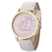 Load image into Gallery viewer, Fashion hot sale men's and women's children's watches unicorn leather with quartz watches kids watch