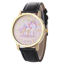 Load image into Gallery viewer, Fashion hot sale men's and women's children's watches unicorn leather with quartz watches kids watch