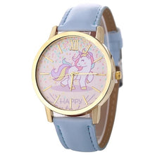 Load image into Gallery viewer, Fashion hot sale men's and women's children's watches unicorn leather with quartz watches kids watch
